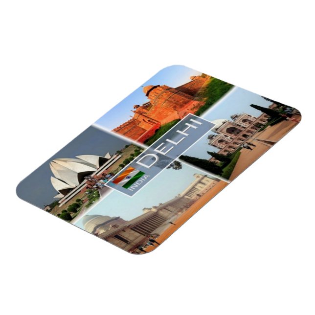 Indien - Delhi - Indiens president House - Magnet (Vänstra Sidan)