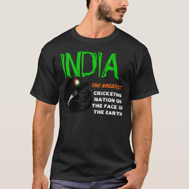 Indien den mest underbara syrsanationen på t-shirt (Framsida)