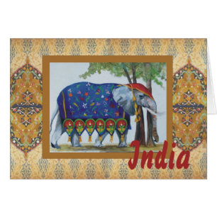 Indien elefantkort #1 OBS kort
