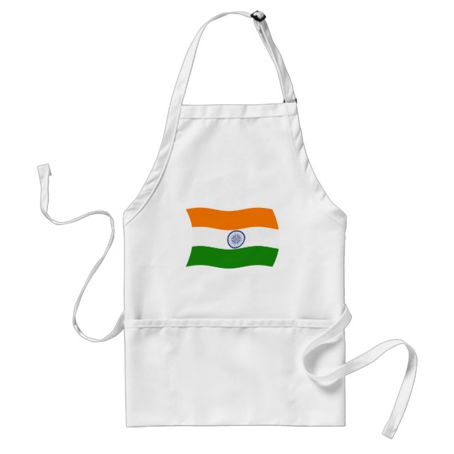 Indien Flagga Apron Förkläde (Framsidan)