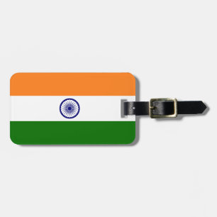 Indien flagga bagagebricka