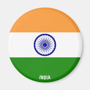 Indien Flagga Charming Patriotic Magnet