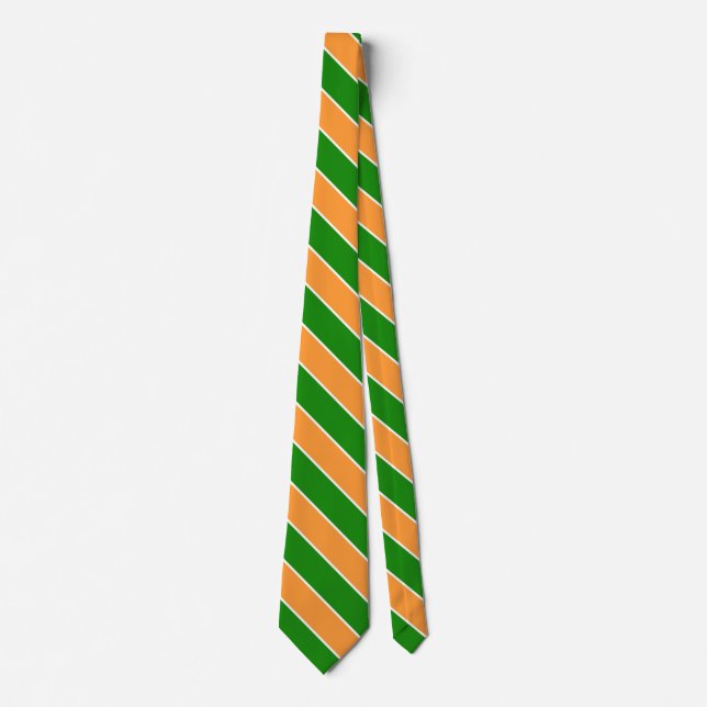 Indien Flagga Färg Elegant Slips (Framsida)