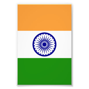 Indien-flagga Fototryck