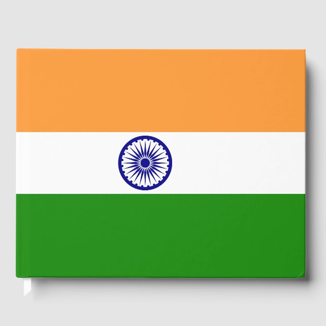 Indien-flagga Gästböcker (Framsida)