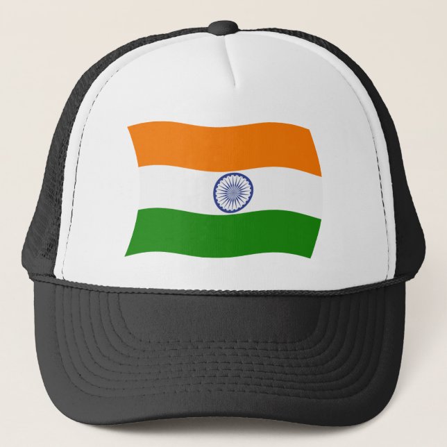 Indien Flagga Hat Keps (Framsida)