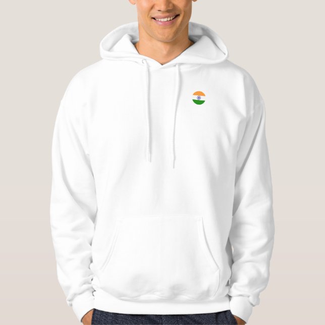 Indien-flagga Hoodie (Framsida)