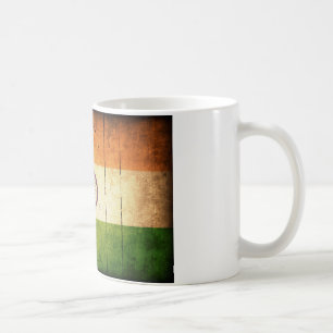 Indien flagga kaffemugg