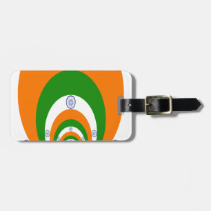 Indien Flagga Kaleidoscope: Oändlig enighet och pa Bagagebricka