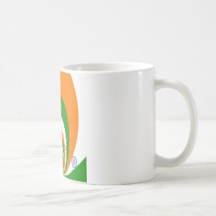Indien Flagga Kaleidoscope: Oändlig enighet och pa Kaffemugg