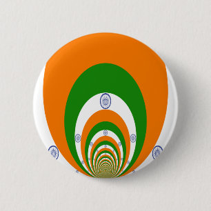 Indien Flagga Kaleidoscope: Oändlig enighet och pa Knapp