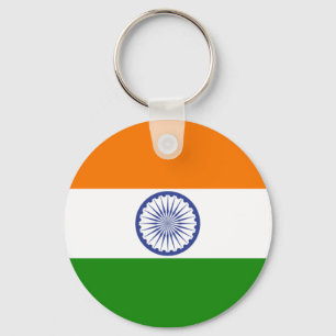 Indien flagga Keychain Nyckelring