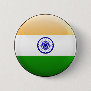 Indien flagga knapp