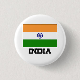 Indien flagga knapp