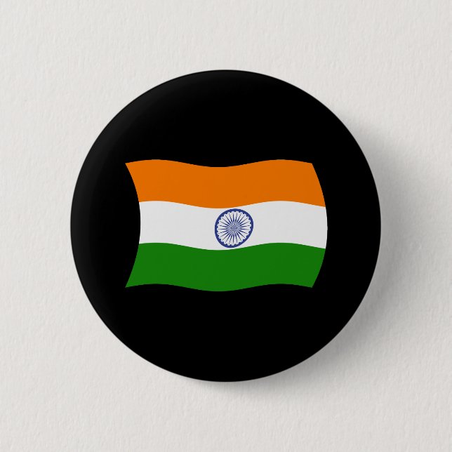 Indien Flagga Knapp (Framsida)