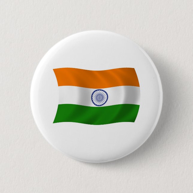 Indien Flagga Knapp (Framsida)