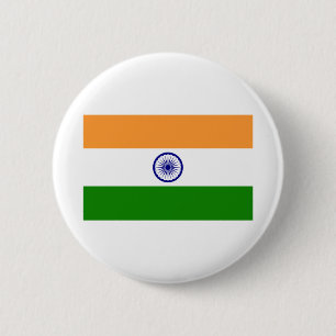 Indien-Flagga Knapp
