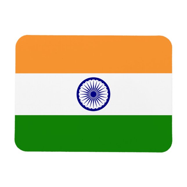 Indien flagga magnet (Horisontell)
