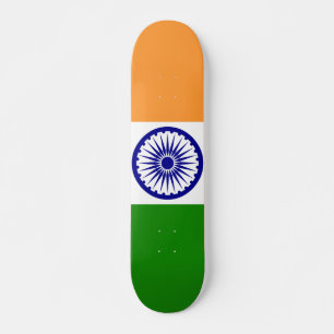 Indien-flagga Mini Skateboard Bräda 18,5 Cm