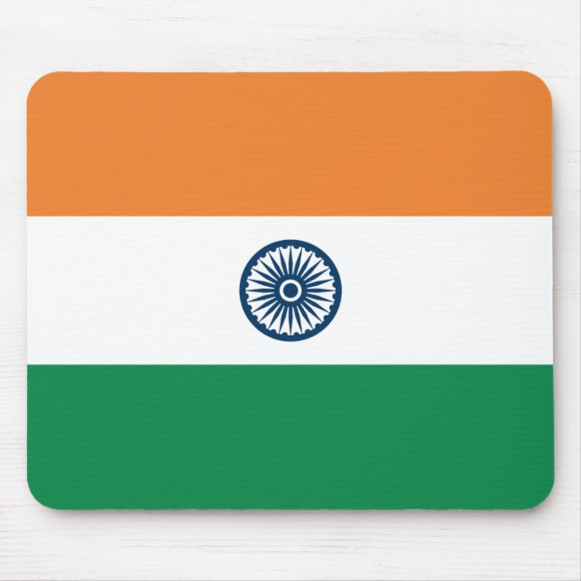 Indien Flagga Mousepad Musmatta (Framsidan)