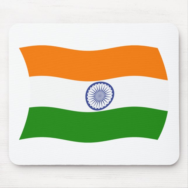 Indien Flagga Mousepad Musmatta (Framsidan)