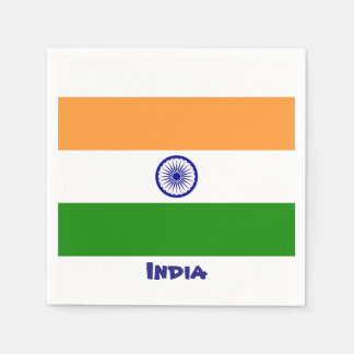 Indien Flagga Napkins Pappersservett