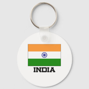 Indien flagga nyckelring