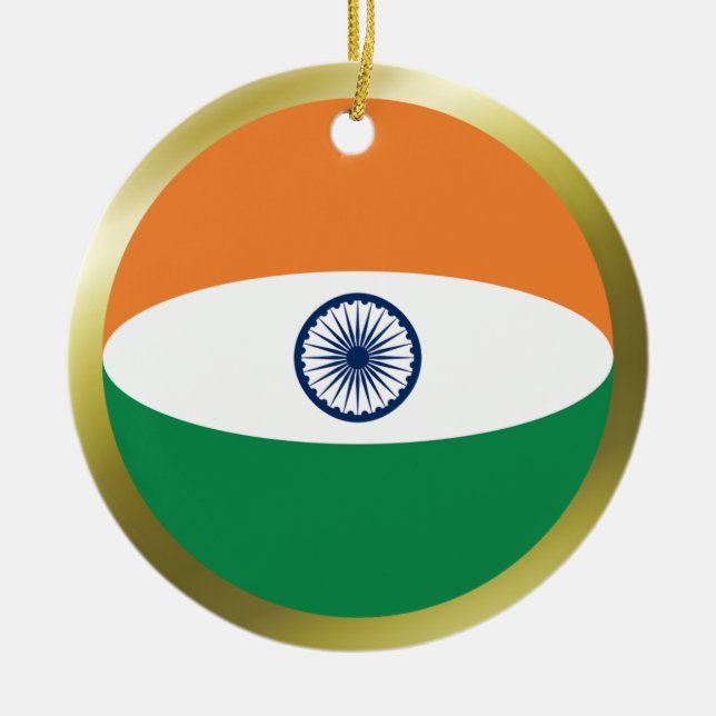 Indien Flagga Ornament (Framsidan)