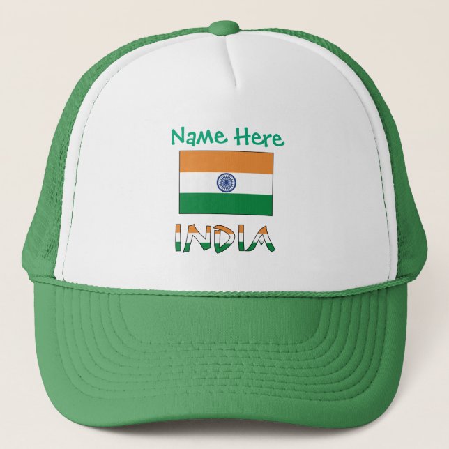 Indien Flagga Personlig Classic Keps (Framsida)