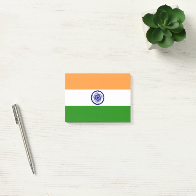 Indien-flagga Post-it Block (Kontor)