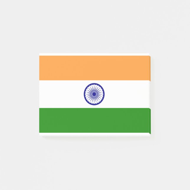 Indien-Flagga Post-it Block (Framsida)