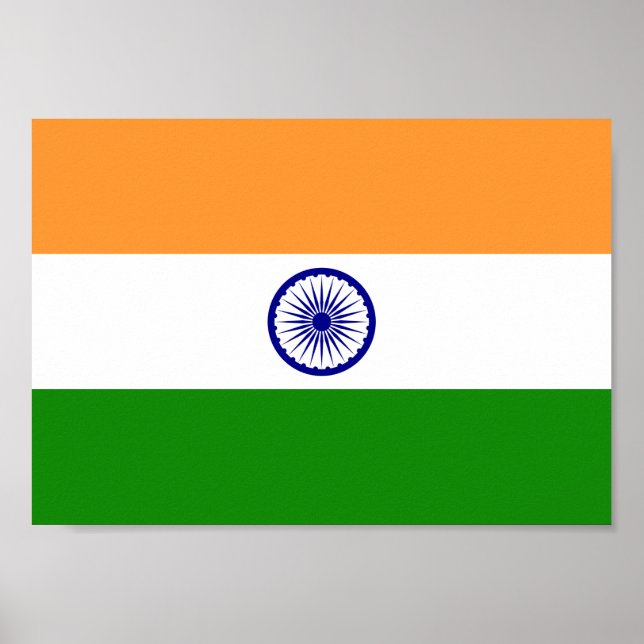 Indien-Flagga Poster (Framsidan)