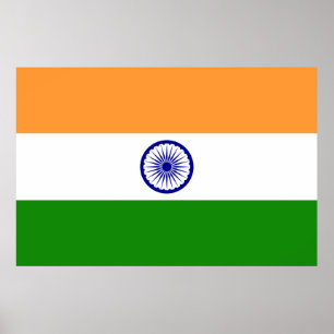Indien-flagga Poster