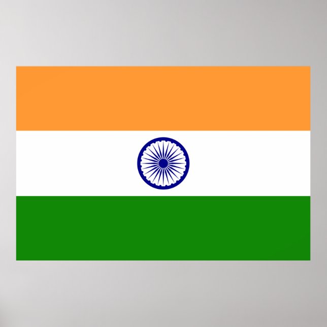 Indien-flagga Poster (Framsidan)