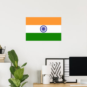 Indien-flagga Poster