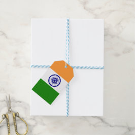 Indien-flagga Presentetikett