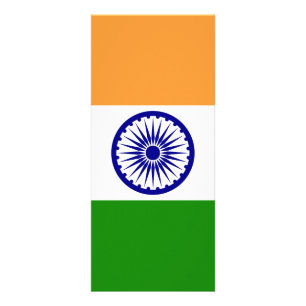 Indien-flagga Reklamkort