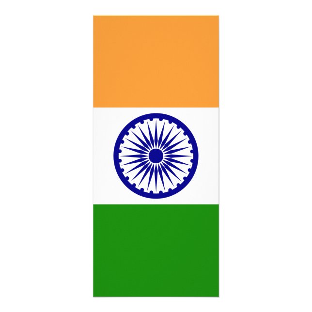 Indien-flagga Reklamkort (Framsidan)