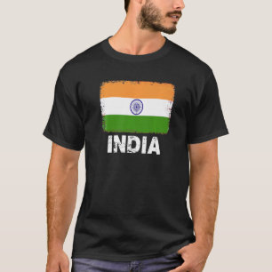 Indien Flagga Support Indian People Women Manar T Shirt