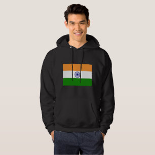 Indien flagga sweatshirt med luva