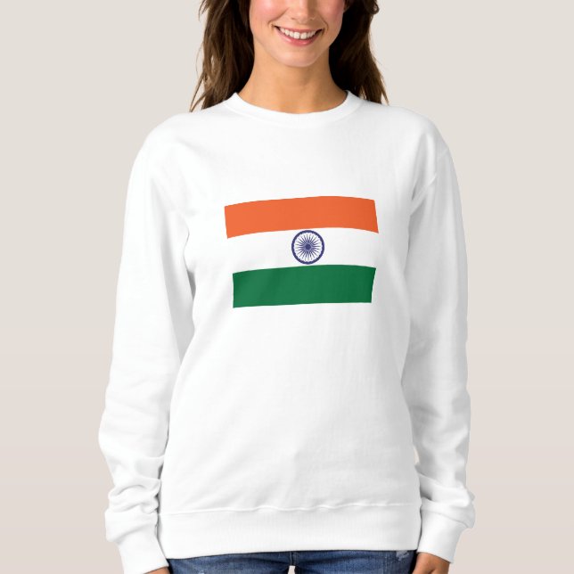Indien-Flagga T Shirt (Framsida)