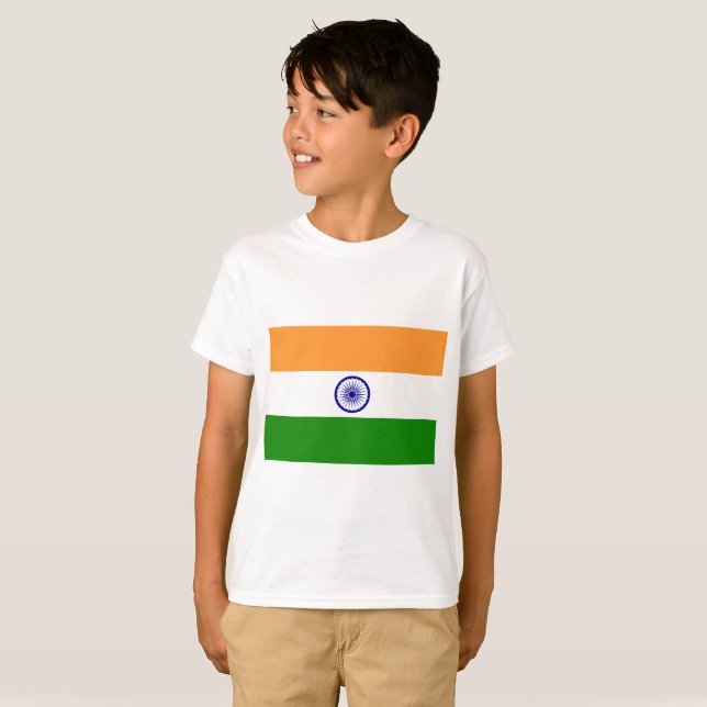 Indien flagga tröja (Hel framsida)