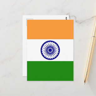 Indien-flagga Vykort