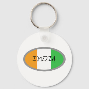 Indien flaggadesign! nyckelring