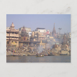 Indien Ganges River Vykort