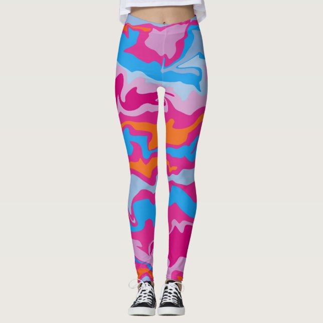 Indien - Gör design flytande Leggings (Framsida)
