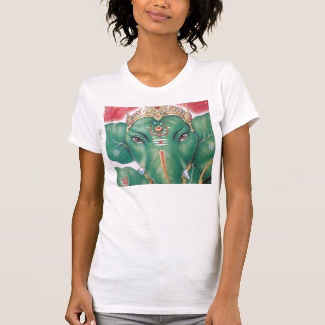 Indien-gud-ganeshagreen Tee Shirt (Framsida)