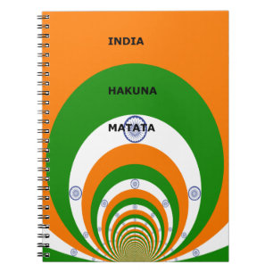 Indien HAKUNA MATATA Anteckningsbok