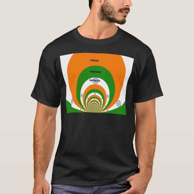 Indien HAKUNA MATATA Tee Shirt (Framsida)