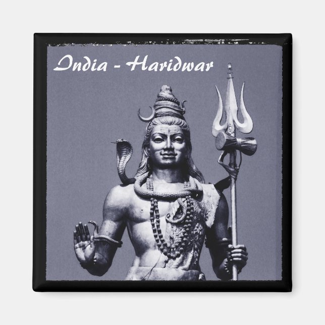 Indien, Haridwar, Shiva (Magnet) Magnet (Framsidan)